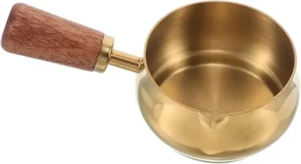 KARTAHARTA Sauce Cup Comfortable Grip Western Food Sauce Bowl for Food Restaurant Pot 10.5 cm diameter 0.5 L capacity  (Stainless Steel, Non-stick, Induction Bottom)