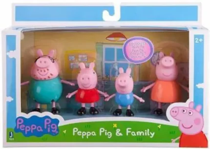 SNM97 Peppa Pig Family in peppa pig set 0f 4 in toys for kids P_134  (Multicolor)