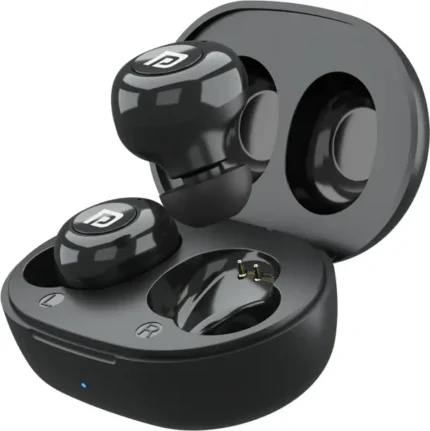 Portronics Harmonics Twins S3 Smart TWS Earbuds,20 Hours Playtime, Booming Bass Bluetooth  (Black, True Wireless)