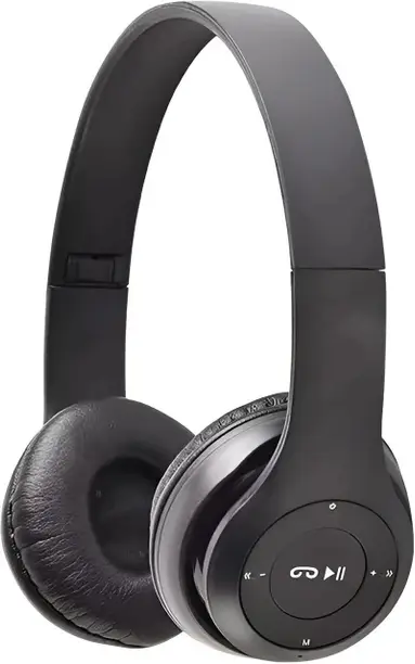 F FERONS Wireless Running Premium Deep Bass Noise Cancelling Stereo Headphone Bluetooth  (Carbon Black, On the Ear)